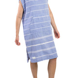 Adult Hooded Turkish Towel | Azure Blue