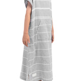 Kids Hooded Turkish Towel | Misty Grey