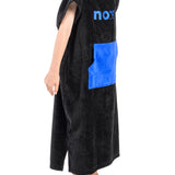 Kids Hooded Towel | Standard | Black & Royal Blue