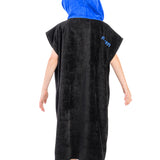 Kids Hooded Towel | Standard | Black & Royal Blue