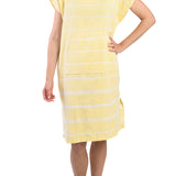 Adult Hooded Turkish Towel | Lemon Yellow