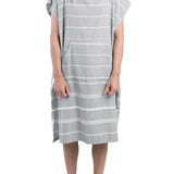 Adult Hooded Turkish Towel | Misty Grey