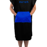 Adult Hooded Towel | Standard | Black & Royal Blue