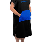 Adult Hooded Towel | Standard | Black & Royal Blue
