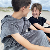 Kids Hooded Towel | Standard | Charcoal