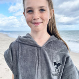 Kids Hooded Towel | Standard | Charcoal