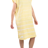 Adult Hooded Turkish Towel | Lemon Yellow