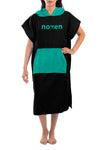 Adult Hooded Towel | Standard | Black & Green